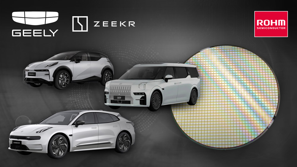 ROHM’s fourth-generation SiC MOSFET chips adopted in three Geely ZEEKR EV models