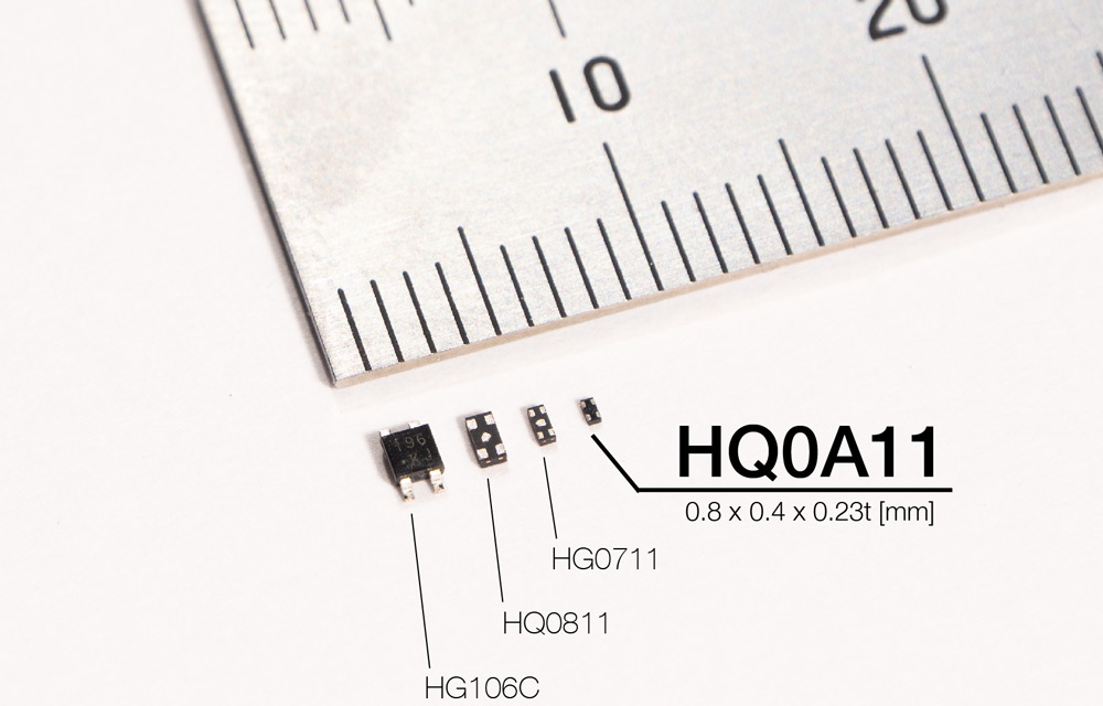 AKM ships its smallest and thinnest InAs Hall element, with volume shrunk by 85%